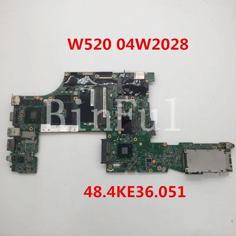 

High quality For ThinkPad W520 Laptop motherboard 04W2028 N12P-Q1-A1 GPU 48.4KE36.051 QM67 100% full Tested