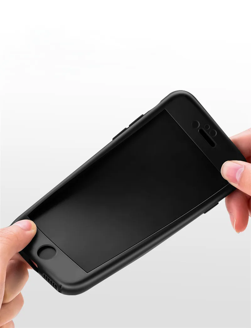 360 Full Cover Phone Case For iPhone XS Max X XR 5 5S SE 6 6S 7 8 Plus 6Plus 7Plus Soft Silicone protect Coque For iPhone XSMax iphone se wallet case
