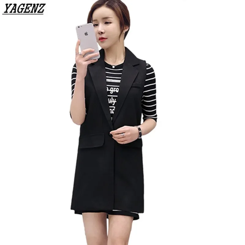 Europen Style Sleeveless font b Women b font Medium Long Vest Coat font b Jacket b