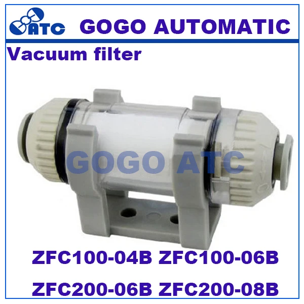 

Pipe type vacuum filter ZFC100-04B ZFC100-06B ZFC200-06B ZFC200-08B application tube SMC type one-touch quick fittings ZFC