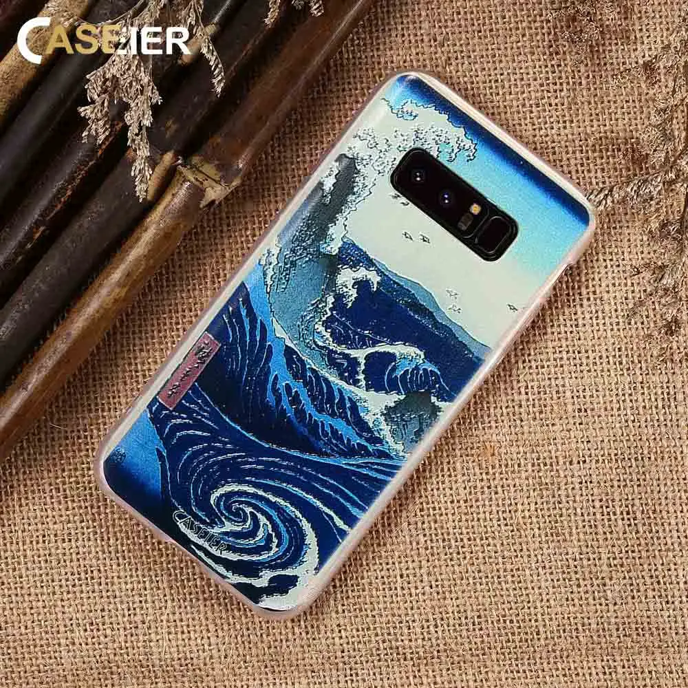 CASEIER чехол для телефона Samsung S8 Plus Note 8 Чехлы волнистый силиконовый S6 S7 Edge Мягкий ТПУ