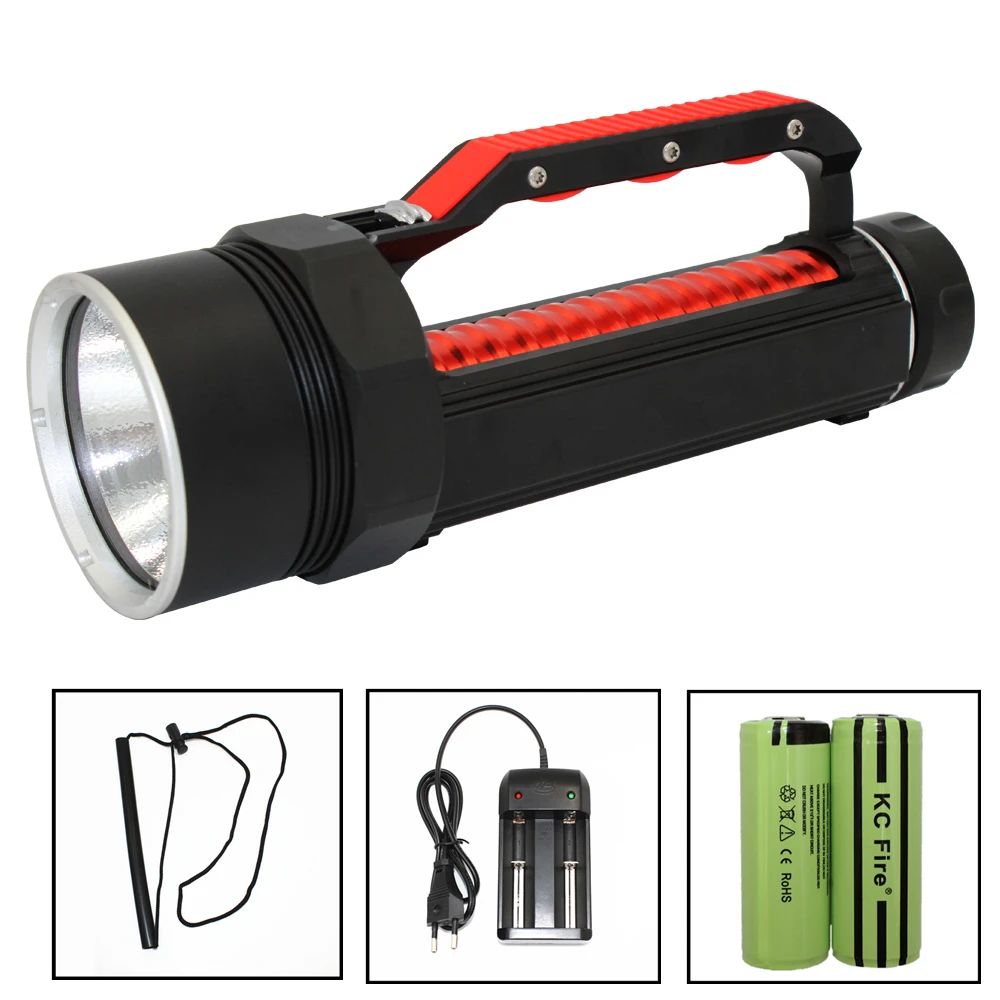 

Scuba Diving Flashlight LED XHP70 3900 Lumens 26650 Powerful Underwater Flashlight Torch Linterna Magnetic switch