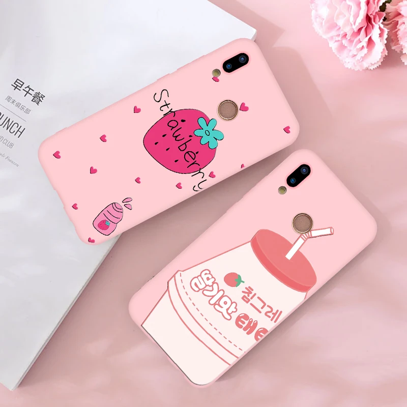 

Candy Pink Silicone Soft TPU Case For Huawei Honor 8X 8E 8 7X 7A Pro 7C 9 10 Lite View 20 Play Y5 Y6 Y7 Prime Y9 2018 2019 Case