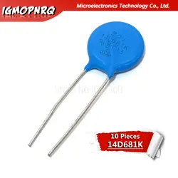 10 шт. Варистор 14D681K 680 в piezoresistor 14D681