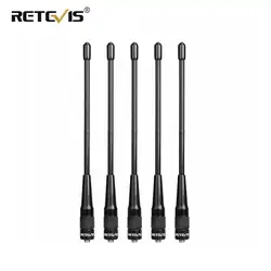 5 шт Retevis RHD-701 высоким коэффициентом усиления антенны SMA-F женский Antenan УКВ для Baofeng UV5R 888 S BF-888S Retevis H777 RT5R RT5 RT6 RT7