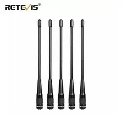 Retevis antena RHD 701 de alta ganancia, accesorio VHF, UHF, hembra, Para Kenwood, Baofeng, UV5R, 888S, SMA F, Retevis, RT5R, RT5, RT7, 5 uds.