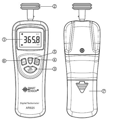 Digital Tachometer Contact Motor Tachometer