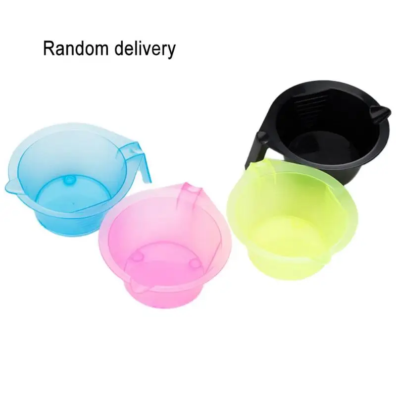 

Plastic Hair Dye Mixing Bowls Coloring DIY Hair Color Dyeing Sucker Palette Tint Bowl Hairdressing Styling Tool Random Color
