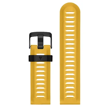 

YCYS-For Garmin Fenix 3 HR Soft Silicone Strap Replacement Wrist Watch Band+Tool Kits Yellow
