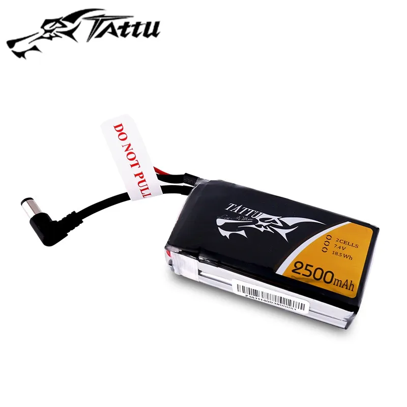 

Original TATTU 2500mAh 2S1P 7.4V LiPo Battery DC3.5mm For FPV Fatsahrk Aomway Skyzone Eachine Goggles