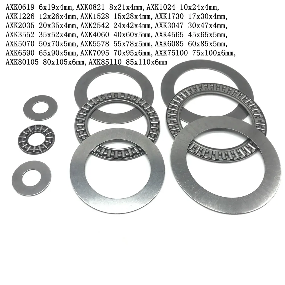 AXK0619 0821 1024 1226 1528 1730 2035-AXK7095 Thrust Needle Flat Roller Bearings 
