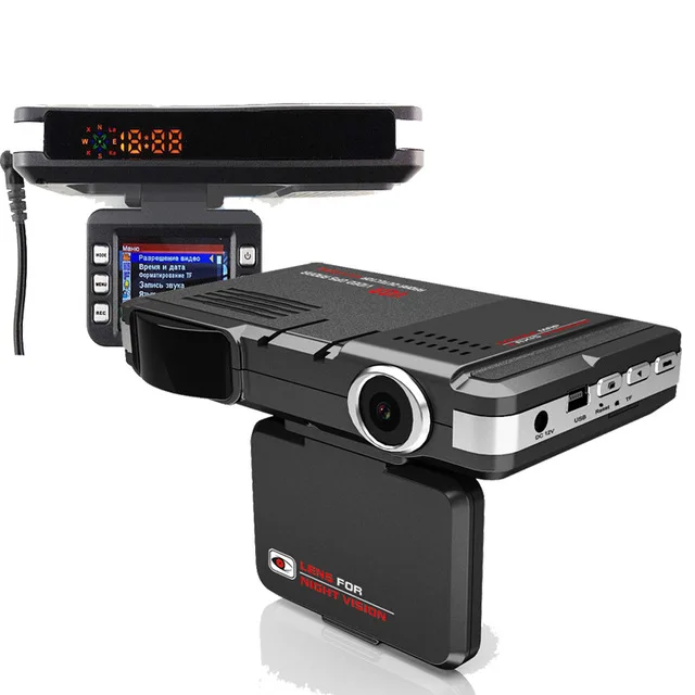 3 в 1 Автомобильный радар детектор DVR камера видеорегистратор Full HD 1080P 2 0