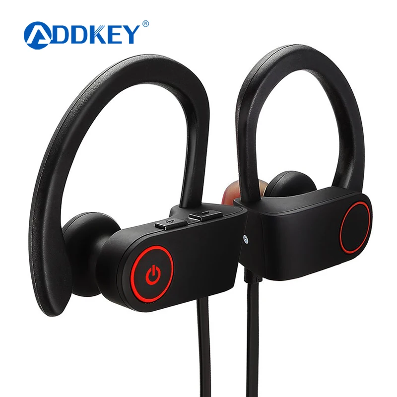 

ADDKEY Best Seller Waterproof Wireless Headphone Wireless Bluetooth Earphone for Gym Running Workout 8 Hours Battery
