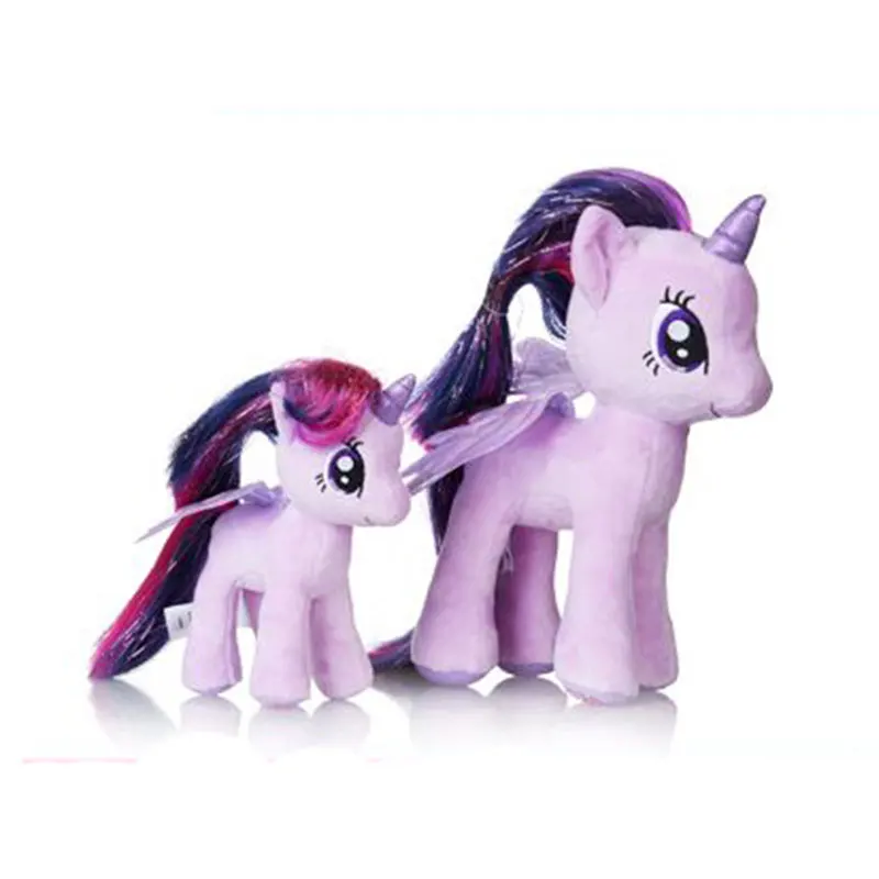 Игрушки My Little Pony friendly is Magic Applejack Princess Celestia Twilight Sparkle Pony плюшевые мягкие с наполнением куклы игрушки - Цвет: TWILIGHT SPARKLE