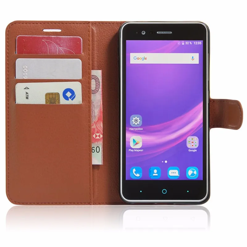 For ZTE A510 Case Luxury PU Leather Back Cover Case For ZTE Blade A510 A 510 Case Flip Protective Phone Bag Skin With Slots (18)