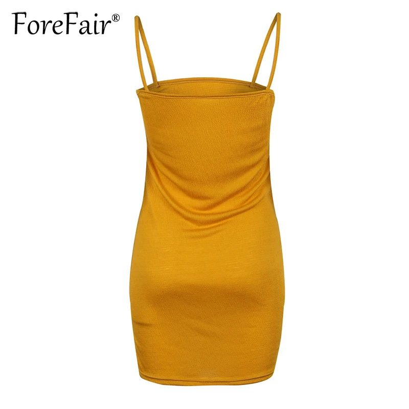 Forefair 2018 летнее платье на бретельках для женщин сексуальное с открытой спиной без