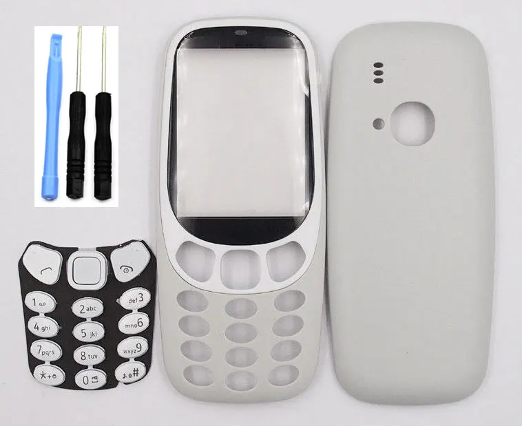 Новый Classia Корпус Обложка рамка Батарея двери чехол клавиатура для Nokia 3310 и