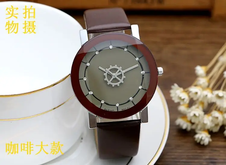 Женские и мужские кварцевые часы с кожаным ремешком|wristwatch brand|wristwatch militarywristwatch women