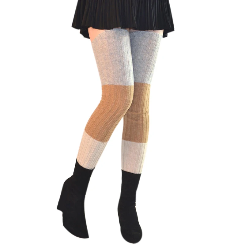 

Woman stockings cotton keep warm medias blancas sexy de mujer knee long thigh high socks for women Hot Factory