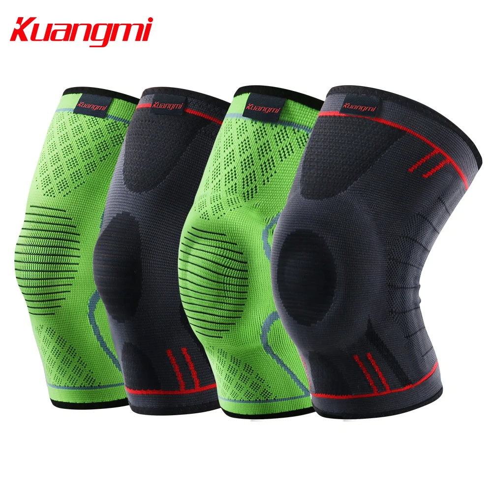 Kuangmi 1 قطعة الركبة منصات ضغط الدفء الرضفة حامي دعم مرونة الرياضية سادة الطائرة الدوالي كم Kuangmi 1 قطعة الركبة منصات ضغط الدفء الرضفة حامي دعم مرونة الرياضية سادة الطائرة الدوالي كم
