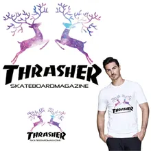 Christmas Deer iron on A-level patches heat transfer pyrography for Lovers patch decoration printing street fashion products christmas on coronation street