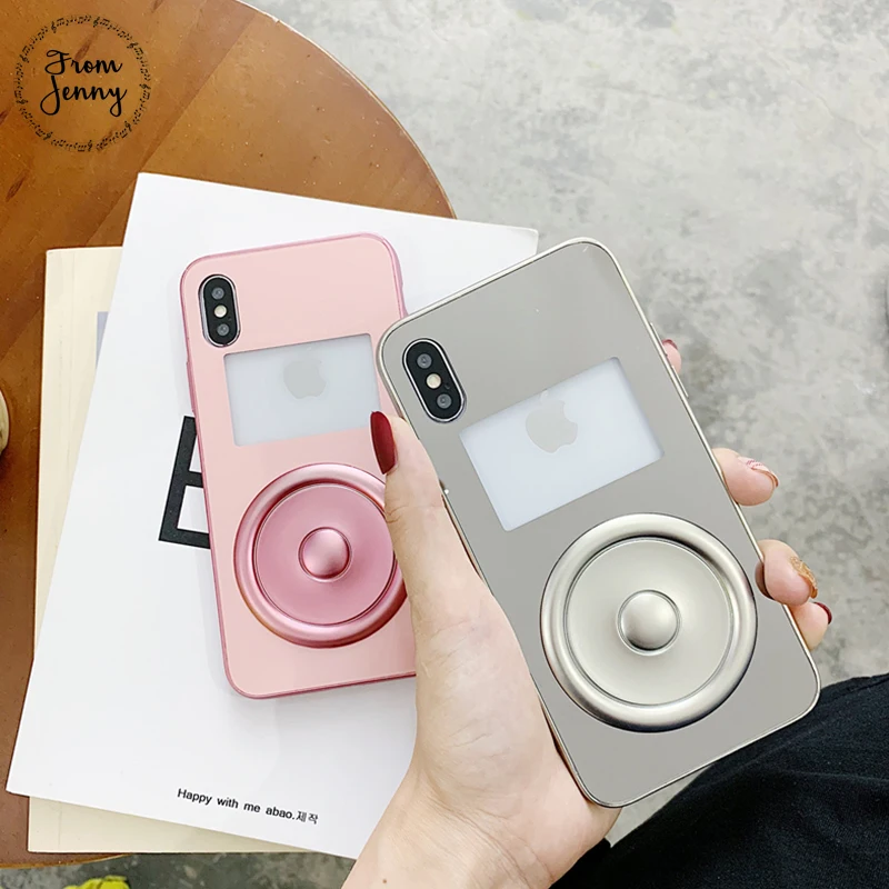 От Jenny 3D модный mp3-плеер стеклянный чехол для телефона iPhone x XR XS Max 8 8plus 7 7plus 6/6S Plus