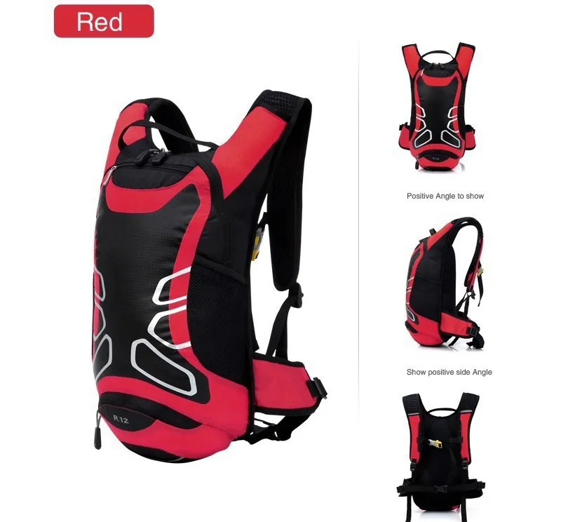 Cheap 12L Bicycle Cycling Backpack MTB Outdoor Enquipment Suspension Breathable Camping Hydration Backpack Riding Bicycle Water Bag 10