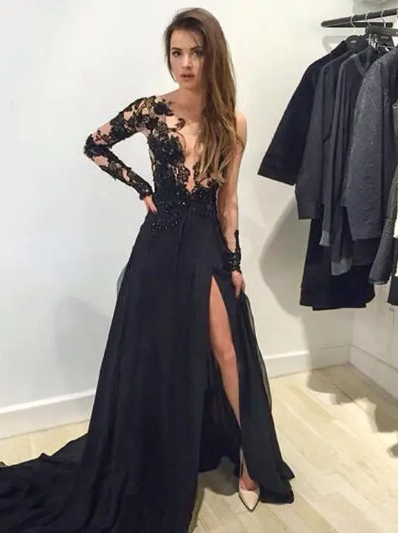 black prom dresses