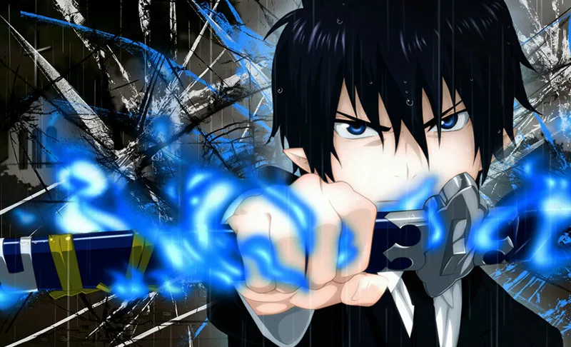 41 дюймов туфли для косплея «Blue Exorcist», «меч Ao no Ekusoshisuto Rin Okumura курикара KATANA косплей реквизит декоративные мечи без острых