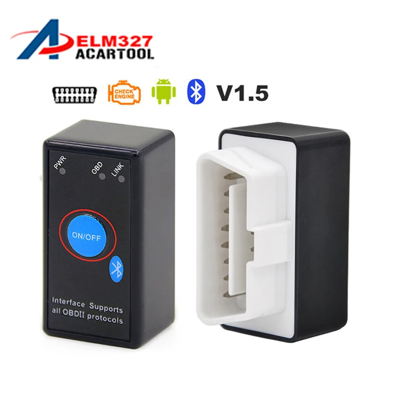 

OBD V2.1/V1.5 mini ELM327 OBD2 Bluetooth Auto Scanner OBDII 2 Car ELM 327 Tester Diagnostic Tool for Android Windows Symbian