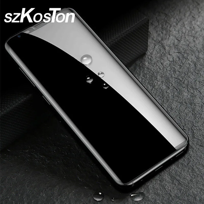 Закаленное стекло 5D с полным наклеиванием Защитная пленка для Samsung Galaxy S8 plus S9 Note 8