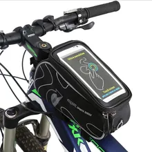 Q160 Free shipping Bicycle Handlebar Bag MTB Bike Cycling Frame Front Tube Bag Bike Package Bags Handlebar Bag 5.5 inch Phone