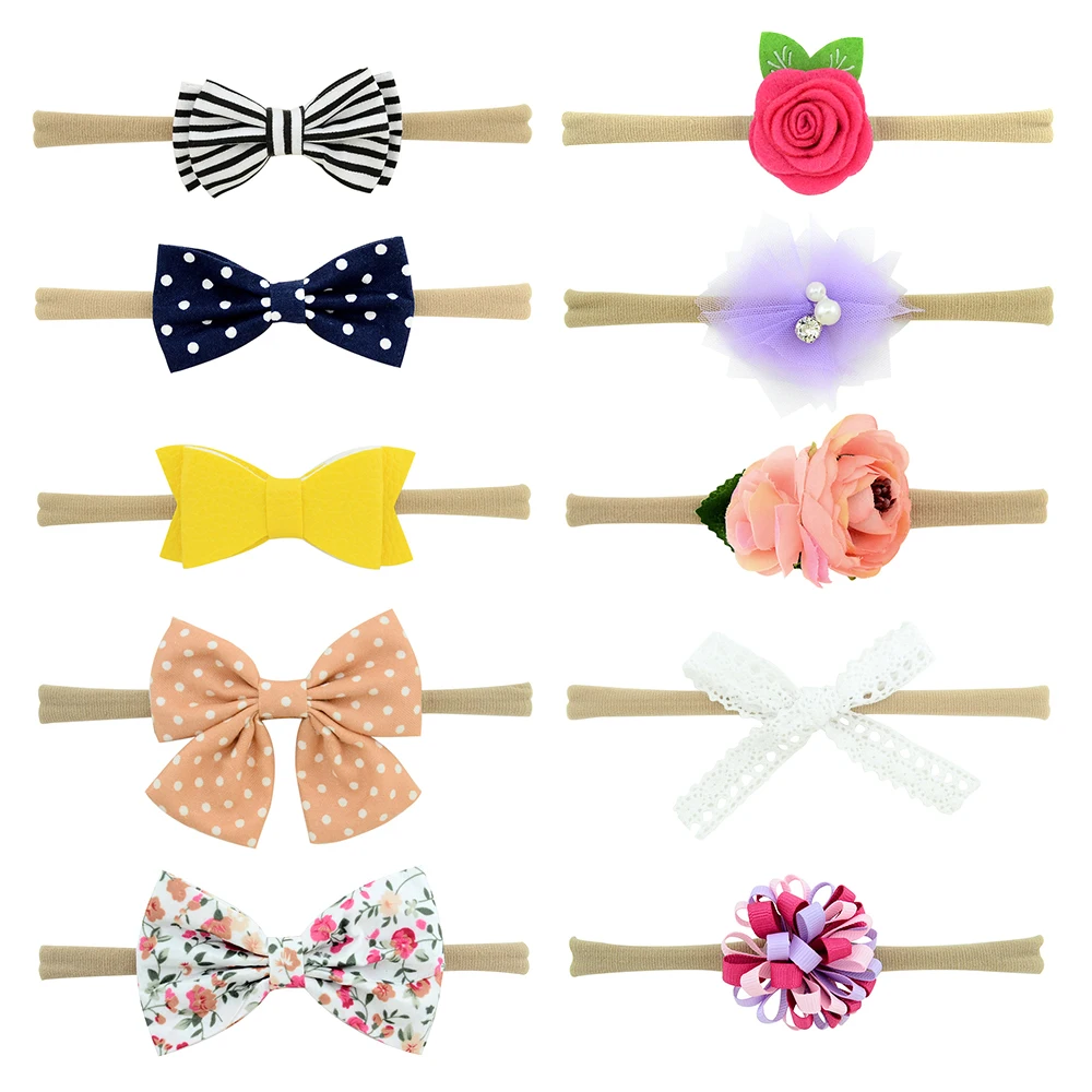 

1 Pcs Baby Girl Headbands and Bows, Newborn Infant Toddler Hair Accessories 917