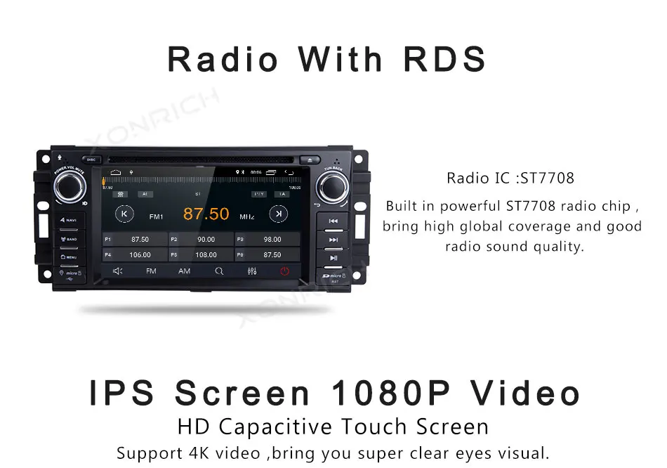 Best Xonrich AutoRadio2 Din Android 8.1 Car DVD Player For Chrysler 300c Jeep Grand Cherokee Compass Dodge RAM Wrangle GPS Head Unit 8 Best Xonrich AutoRadio2 Din Android 8.1 Car DVD Player For Chrysler 300c Jeep Grand Cherokee Compass Dodge RAM Wrangle GPS Head Unit 8