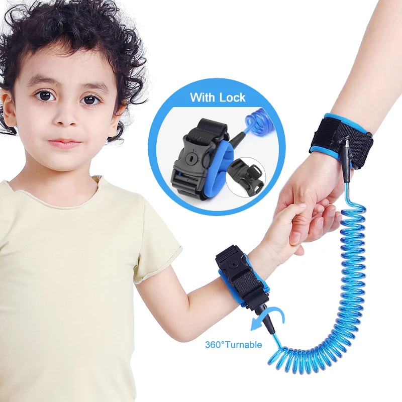 Bracelet de sécurité pour harnais et sangles de marche Leikance Lien de poignet anti-perte pour enfants et bébés 