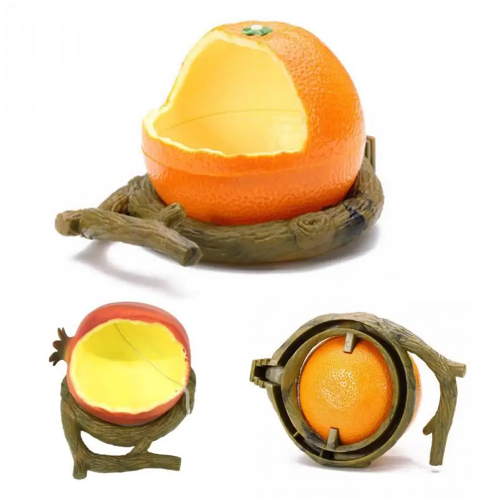 

SaiDeng Orange/ Persimmon Shaped Birds Feeder Pet Feeders Food Container Drinking Bowls Parrot Birds Hamsters Feeder