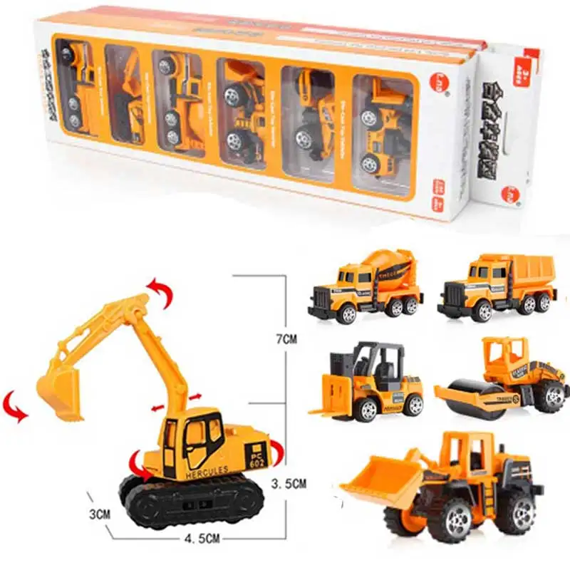 6PCS/Set Baby Engineering Cars Toy Boys Girls Imitation Inertial Engineering Car Children Toy Alloy Excavator Gift 2018 New Toy 2 6PCS/Set Baby Engineering Cars Toy Boys Girls Imitation Inertial Engineering Car Children Toy Alloy Excavator Gift 2018 New Toy 2