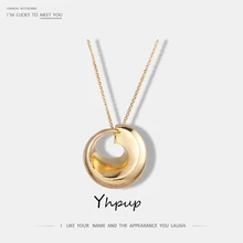 Yhpup, персонализированная мода, любовь, мораль, ювелирные аксессуары, подвески, цепочка, ожерелье, золото, цинковый сплав, полый свитер, ожерелье, подарок