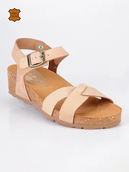 

Leather Sandals beige