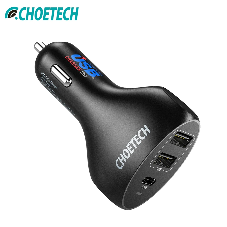 

CHOETECH Car Charger 30W Power Delivery Type-C Mobile Phone Charger For Samsung Note 8/ S8/S8+ Other Smartphone