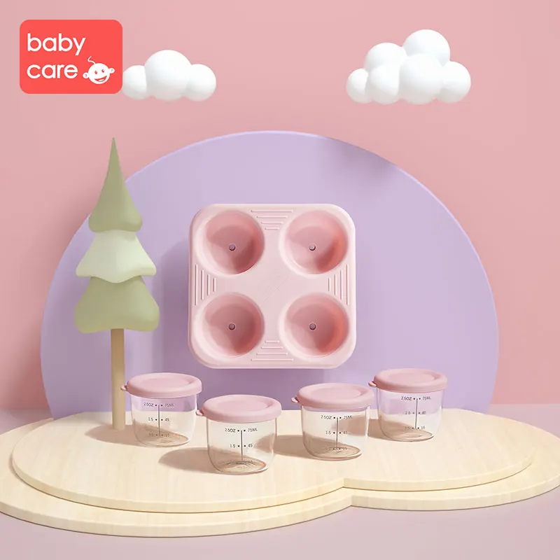 

babycare Baby food Supplement Storage Box Freezer Baby Portable Children Tableware Bowl Snacks Sealed Box Storage