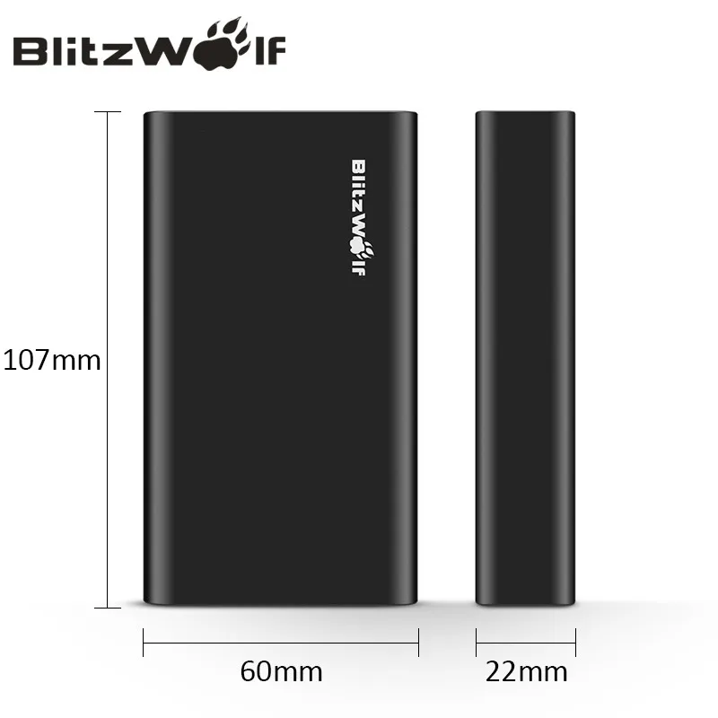 BlitzWolf 10000mAh Power Bank 18W QC3.0 Type-C Powerbank Dual USB Charger External Battery Pack Fast Charging For iPhone X 8 7 6