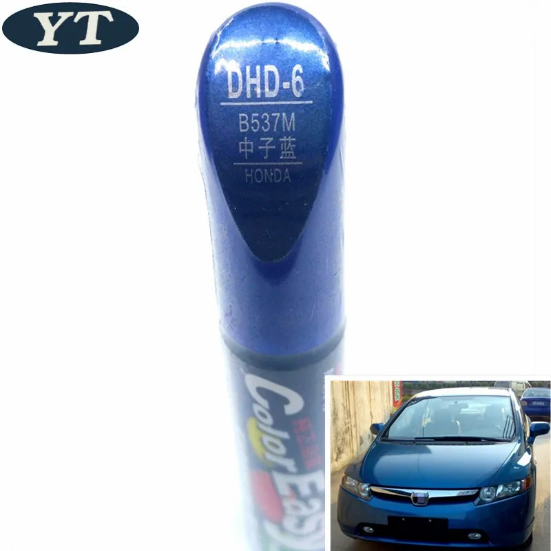 Car scratch repair pen, auto brush paint pen BLUE color for Honda