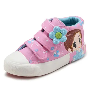 

Canvas Children Shoes 2019 New Baby Girls Princess Sport Shoes Brand Kids Sneakers for Girls Denim Child Flat Toddler Shoes