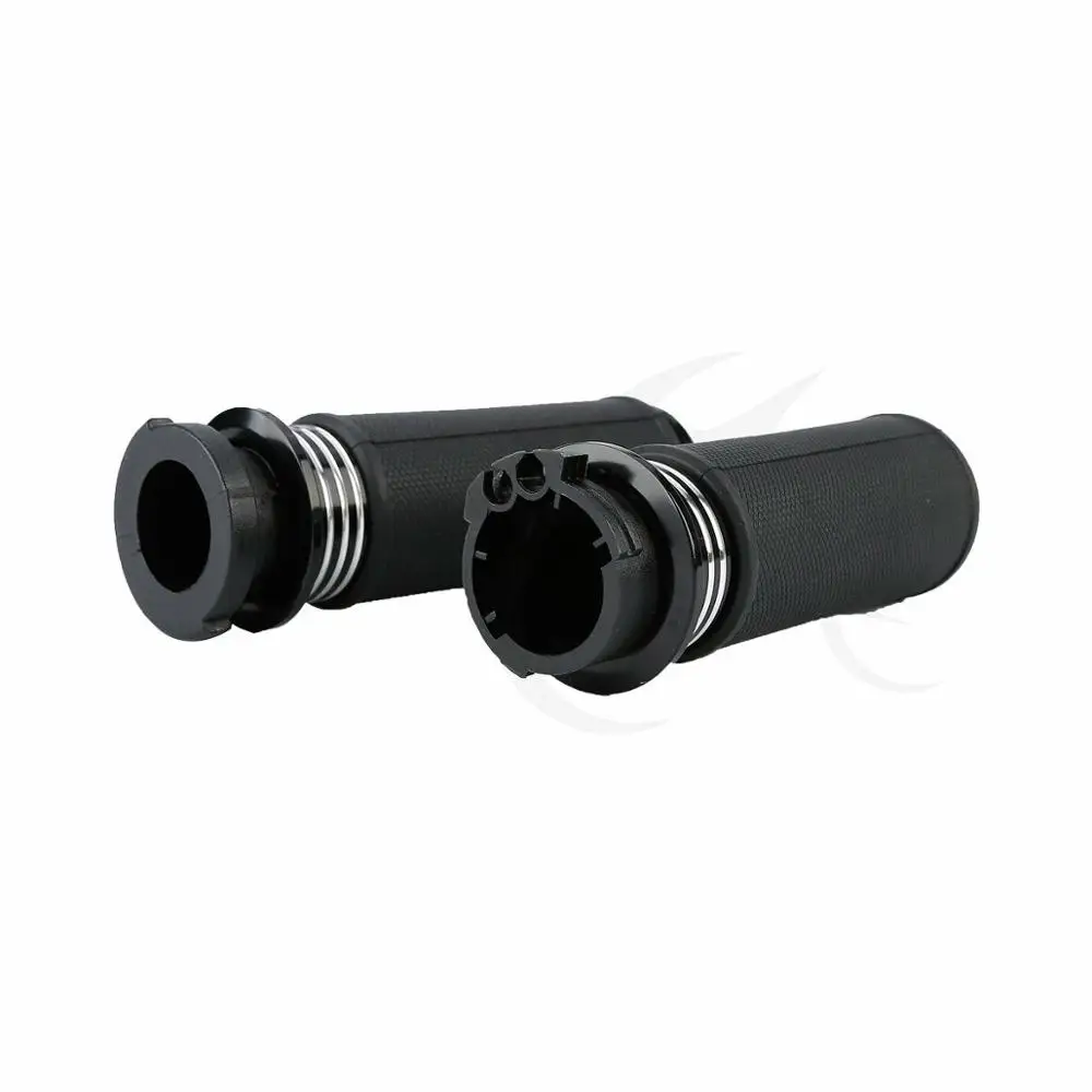 2x1 &quot25 мм черные ручки на руль для Harley Touring Road King Electra Glide Dyna Softail FLS FLST VRSC Sporster XL 883 96