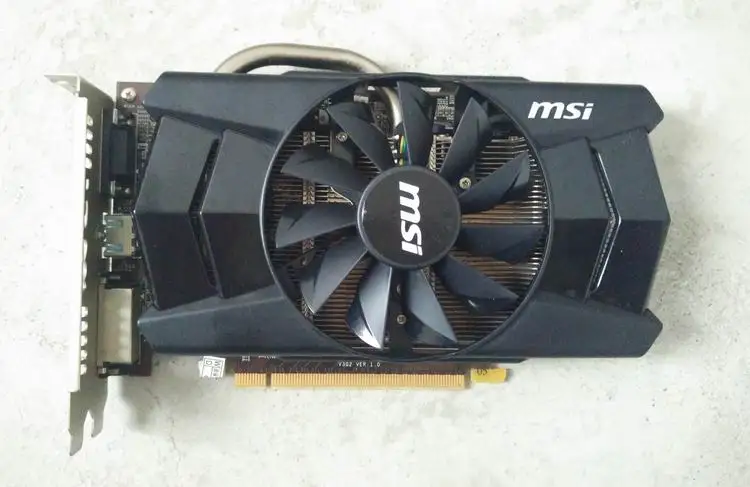  Used original for MSI R7 250 1G DDR5 128bit PC Game Graphics Card PCI Express 3.0 16X HDMI / DVI / VGA 