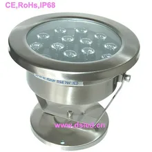IP68, 15 W Светодиодный прожектор, подводный светодиодный свет, 24 V DC, DS-10-61-15W, нержавеющая сталь, 2 года гарантии, постоянное напряжение