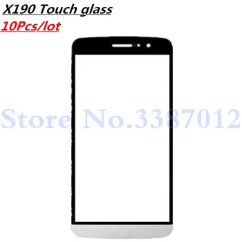 

10Pcs/lot Replacement Parts LCD Outer Touch Screen Front Glass Lens Cover For LG Ray X190 Zone X 190 With Logo