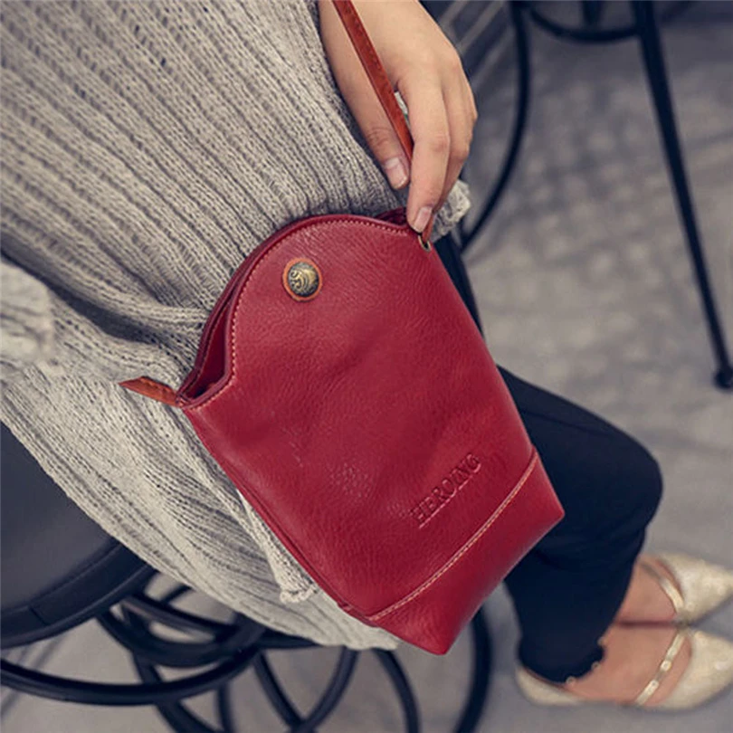 

AOTIAN Women Round Bucket bag 2019 New Designer Handbag Quality PU Leather Women Messenger bag Shoulder Cross body Bags A30