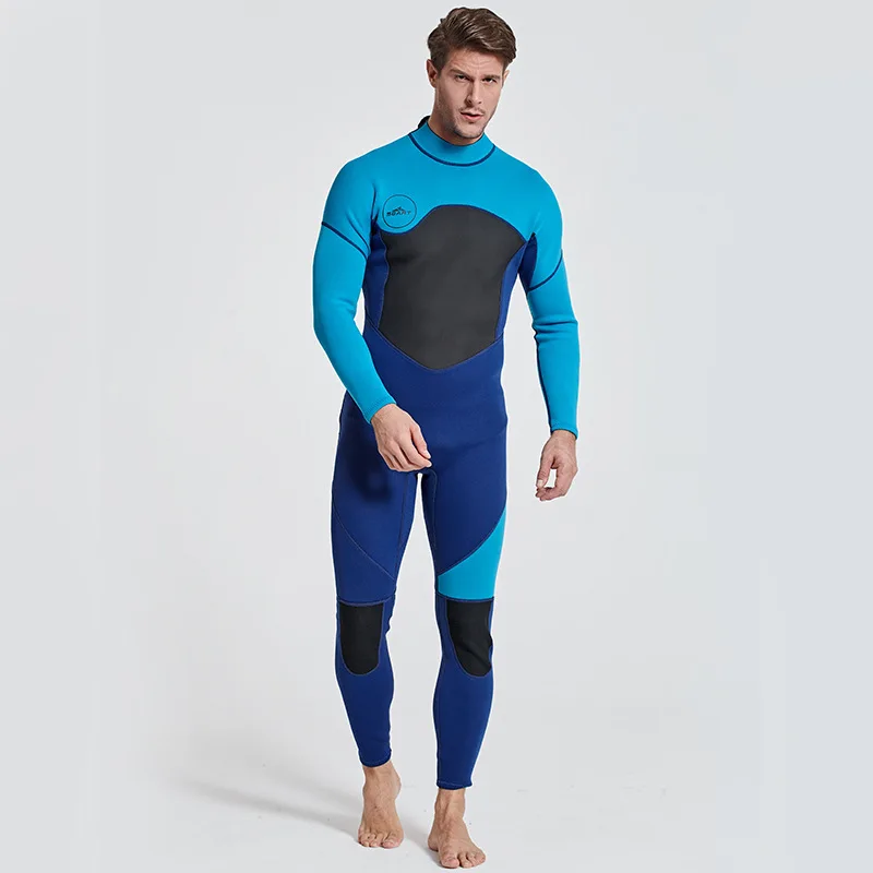 Мужской гидрокостюм для всего тела, 3 мм неопрен с длинными рукавами гидрокостюм-идеально подходит для плавания/подводного плавания/снорклинга/серфинга оранжевый
